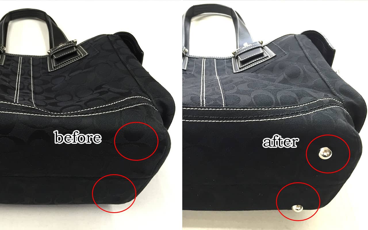 バッグ底鋲取り付け おしゃれ工房
